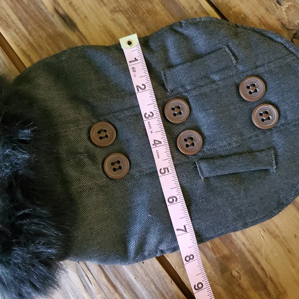 Dog Jacket with faux fur color Size Small